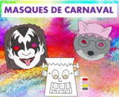 Atelier masques du carnaval cycle 1 et 2